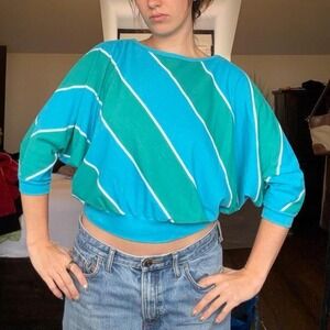 Fritzi Dolman Top Women Blue Excellent